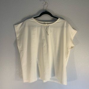 MADEWELL White Shoulder Muscle Tee 🤍 Extended Armholes & Boxy Fit ✨